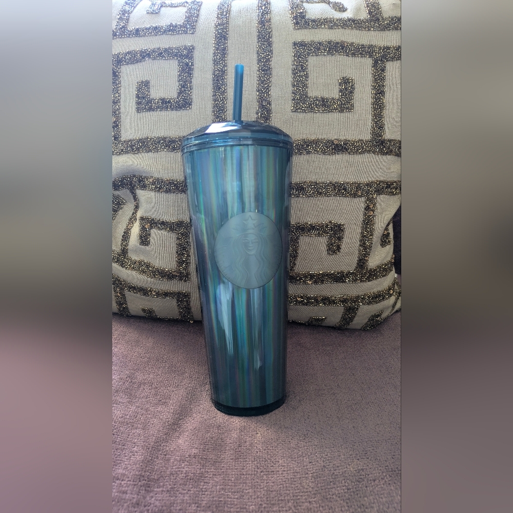 Starbucks Blue Iridescent Dome Tumbler